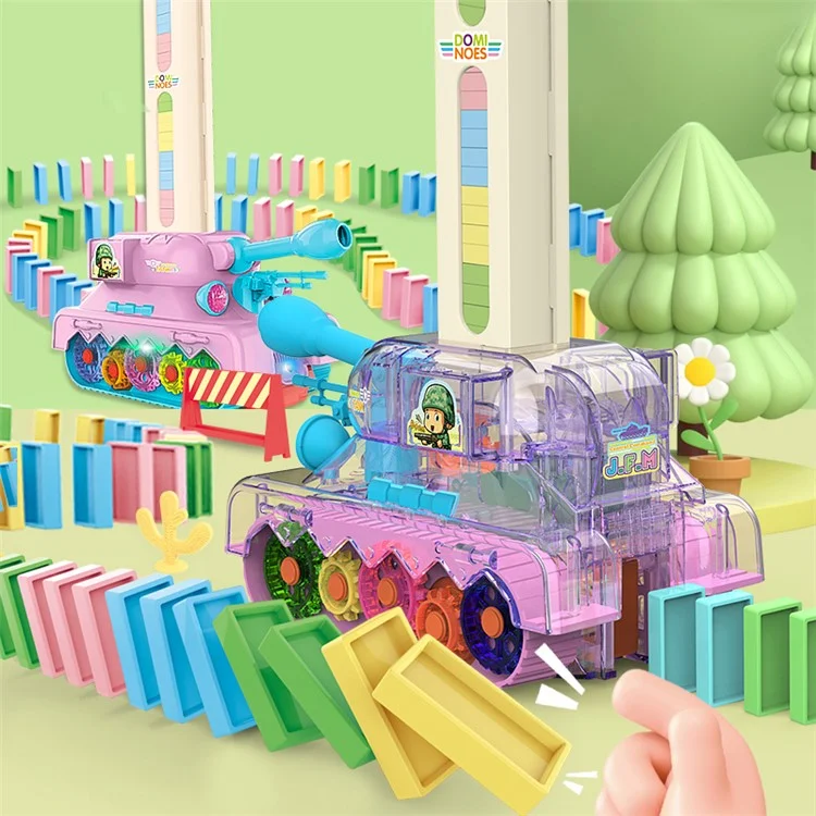 مجموعة دومينو دبابة مع موسيقى وضوء، GP2158