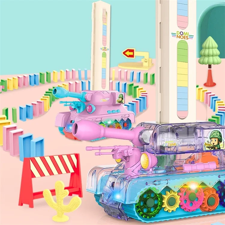 مجموعة دومينو دبابة مع موسيقى وضوء، GP2158