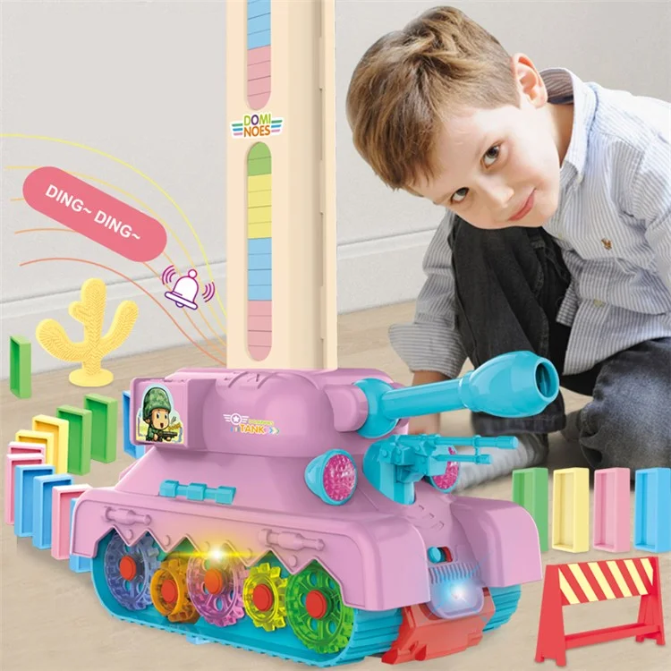 مجموعة دومينو دبابة مع موسيقى وضوء، GP2158