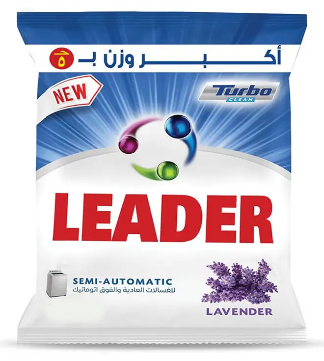 مسحوق ليدر للغسالات العادية والفوق اتوماتيك، برائحه اللافندر، 110 جم