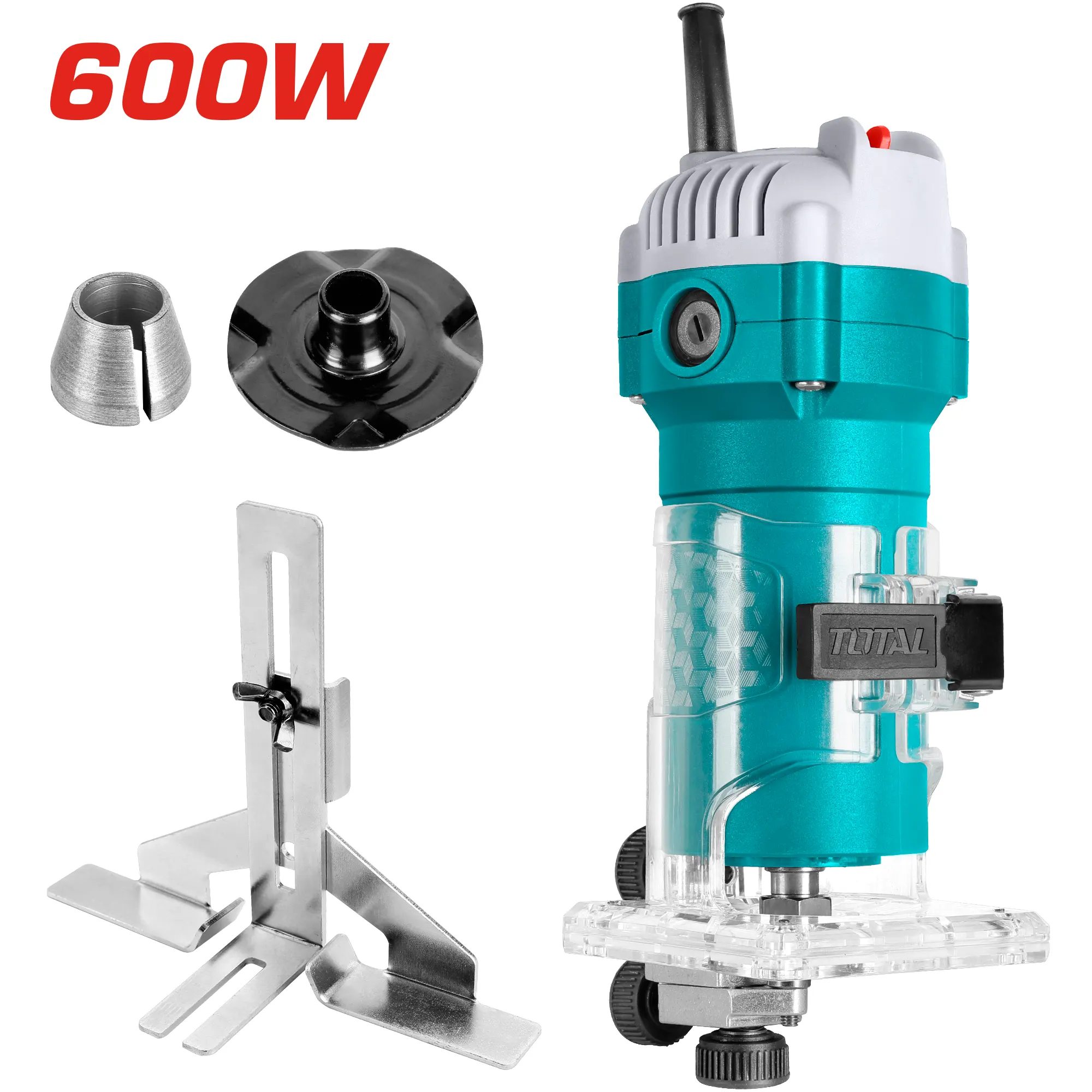 Total Wood Router, 600 Watt, 6 mm, TLT6001