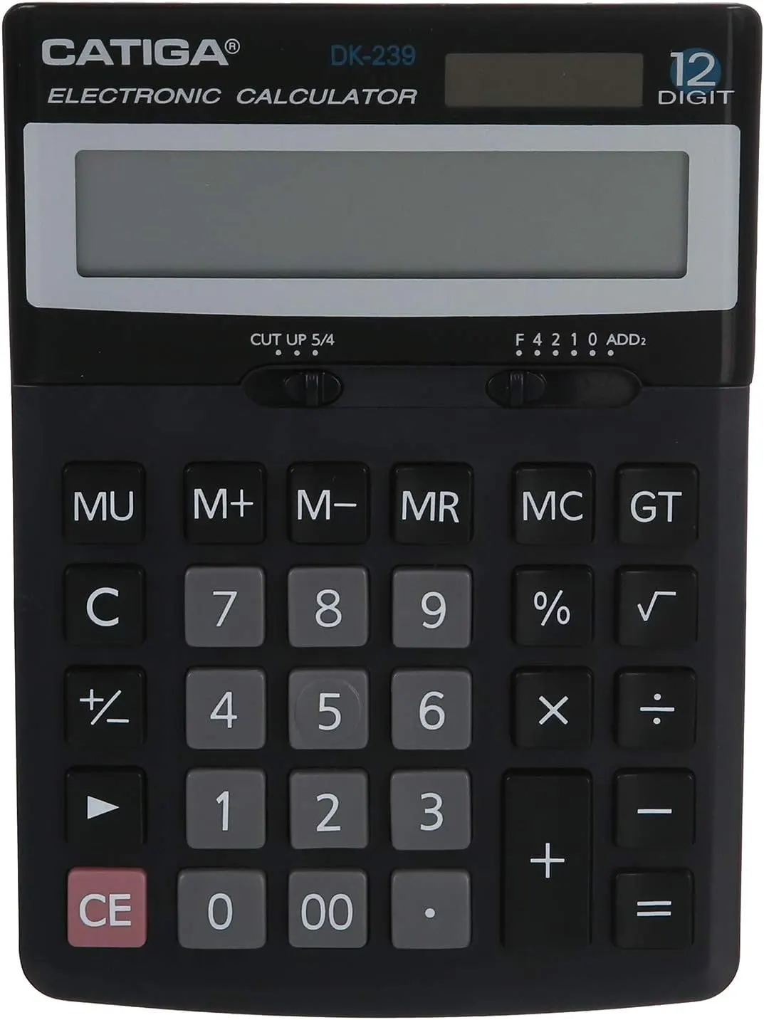 اله حاسبة مكتبية كاتيجا، 12 خانة، أسود، DK-239