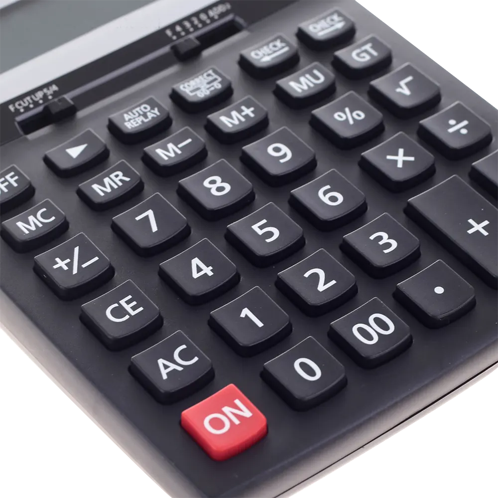 ألة حاسبة كانو 12 رقم، مصدرين للطاقة، أسود، CN-5702C
