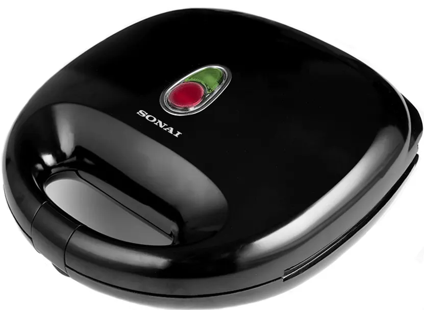 صانع الساندوتش والوافل سوناي، 3 شرائح، 750 وات، أسود، SH.666