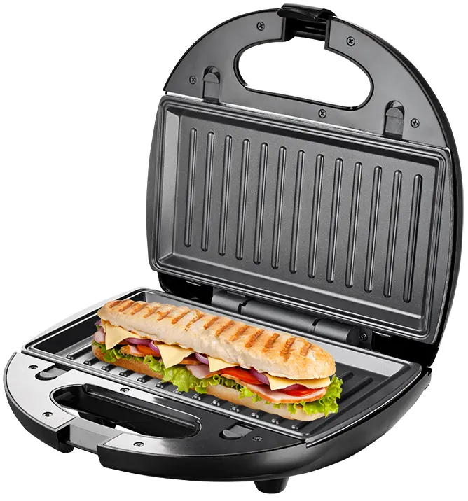 صانع الساندوتش والوافل سوناي، 3 شرائح، 750 وات، أسود، SH.666