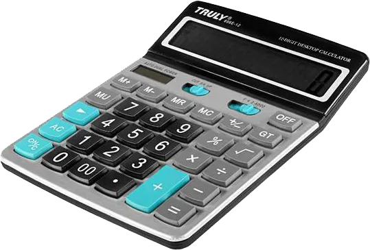 آلة حاسبة مكتبية ترولي، 12 رقم، رمادي،  896E-12