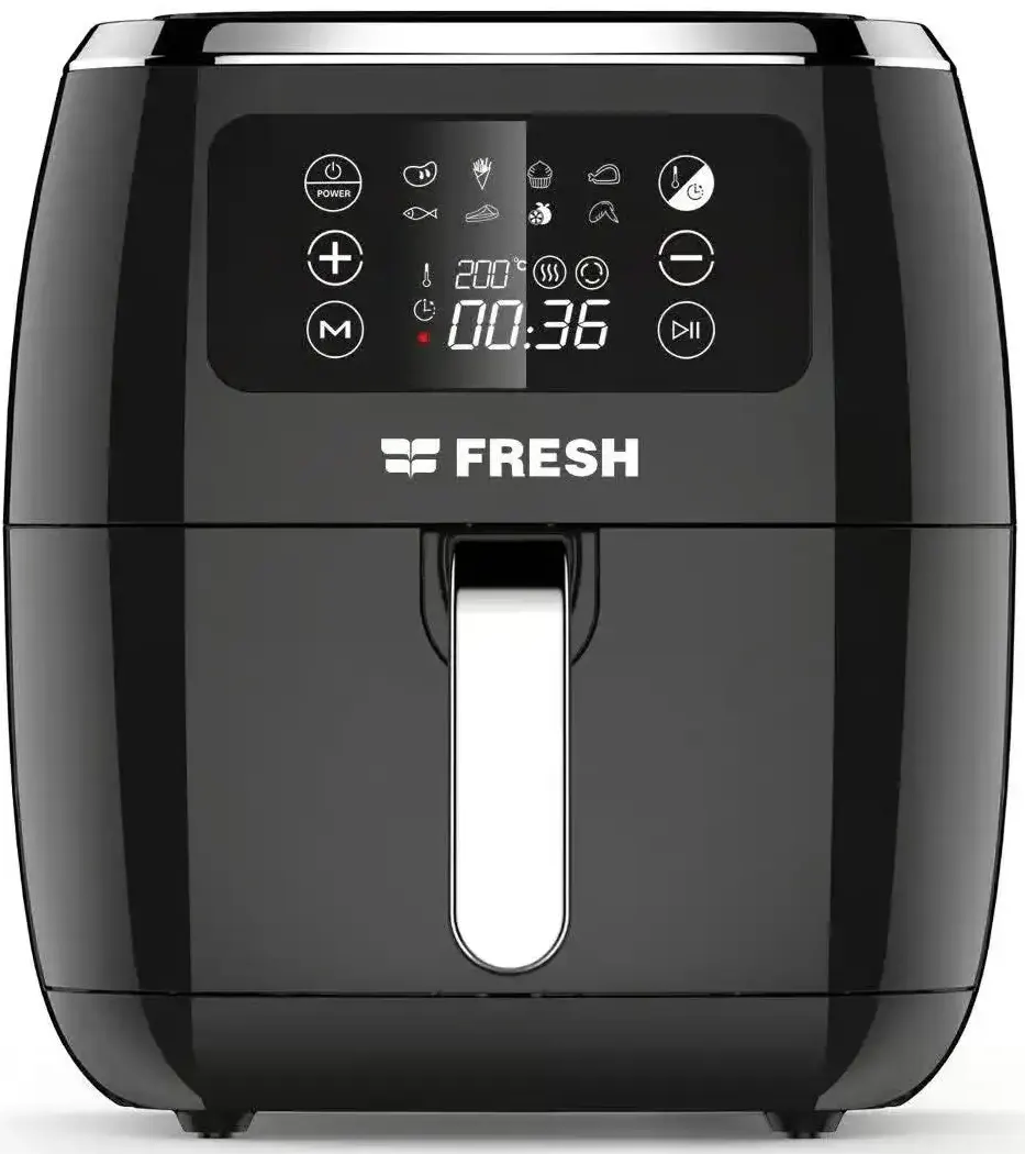 قلاية هوائية فريش، 1800 وات، 7 لتر، شاشة تاتش ديجيتال، أسود، AFF 1800B