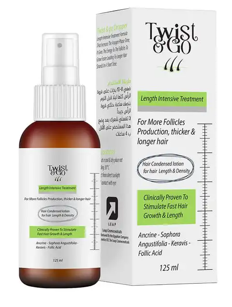 لوشن بخاخ شعر تويست اند جو العلاج المكثف لطول الشعر، 120 مل