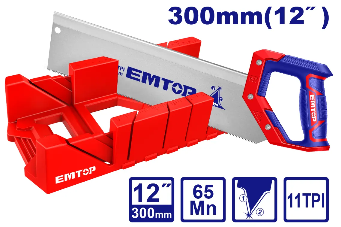 منشار خشب يدوي ام توب، 12 بوصة، 300 ملم، EHASMB3001