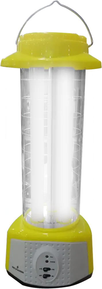 كشاف ليد محمول شاهين قابل للشحن، 3 لمبة، أصفر