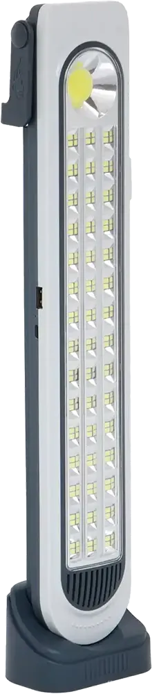 كشاف ليد محمول قابل للشحن، 45 لمبة، شحن بالطاقة الشمسية، رمادي، HEL.6855