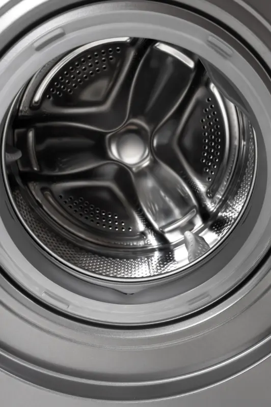 غسالة ملابس فول أتوماتيك وايت بوينت تحميل أمامي 7 كيلو، 1000 لفة، شاشة رقمية، إنفرتر، بخار، أسود جرافيت، WPW71015DSWB