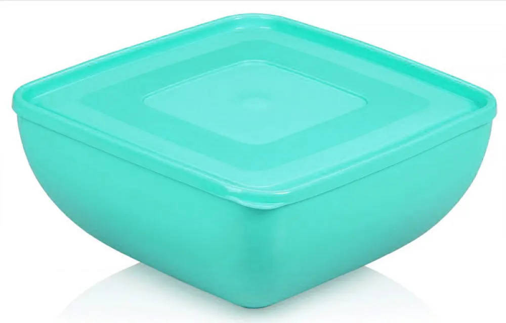 بولة بلاستيك مربعة بالغطاء بيور من مدستار ،1.8 لتر،تركواز