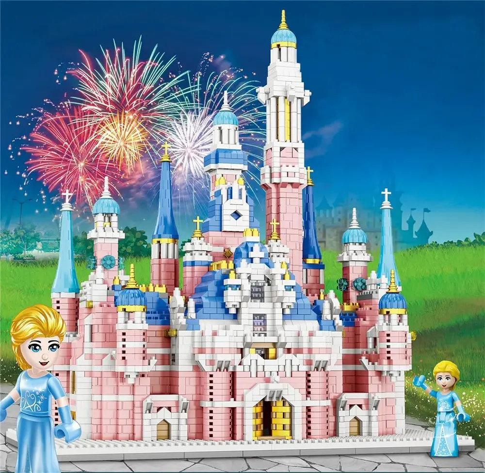 مكعبات بناء قلعة أكيرة ديزني فروزن، 3341 قطعة، 20075