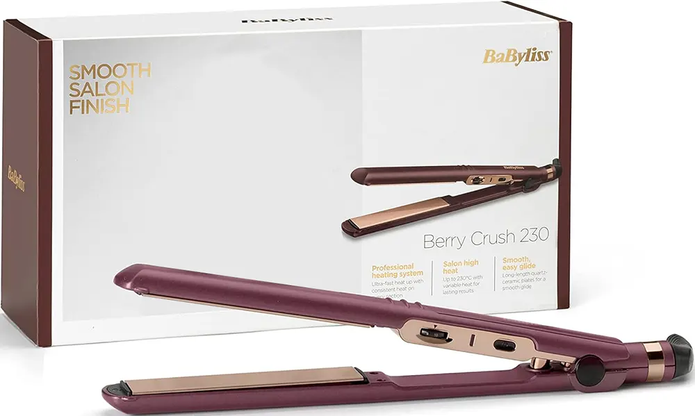 مكواة فرد شعر بيبي ليس ألواح سيراميك، 230 درجة، بينك، 2183PSDE