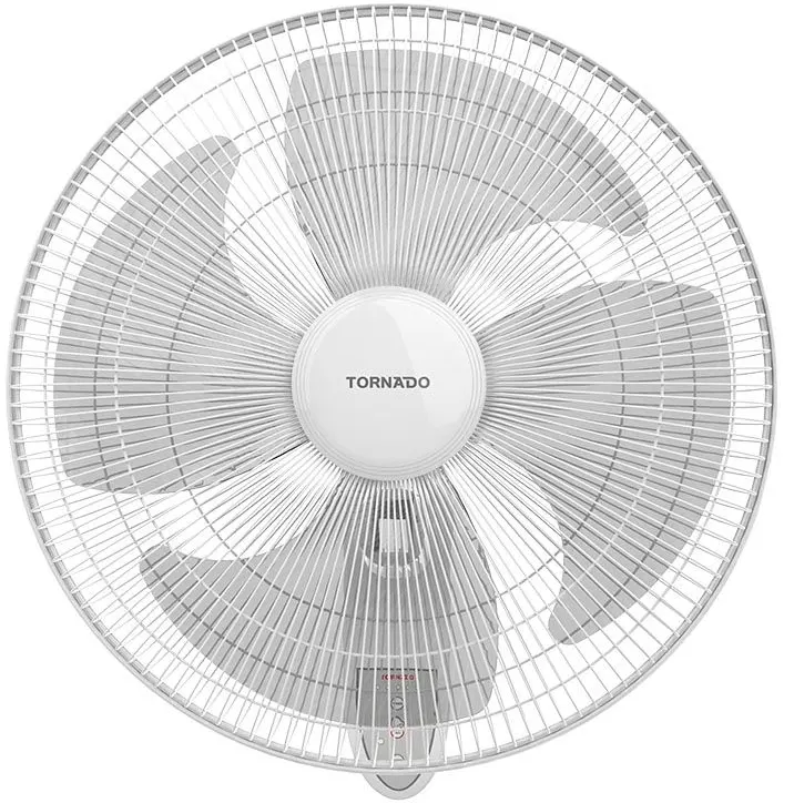 مروحة حائط تورنيدو، 16 بوصة، 4 ريشة، ريموت كنترول، أبيض، EPS-16RW