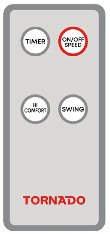 مروحة حائط تورنيدو، 16 بوصة، 4 ريشة، ريموت كنترول، أبيض، EPS-16RW