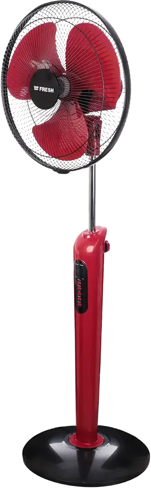 مروحة ستاند فريش توب، 16 بوصة، ريموت كنترول، أحمر