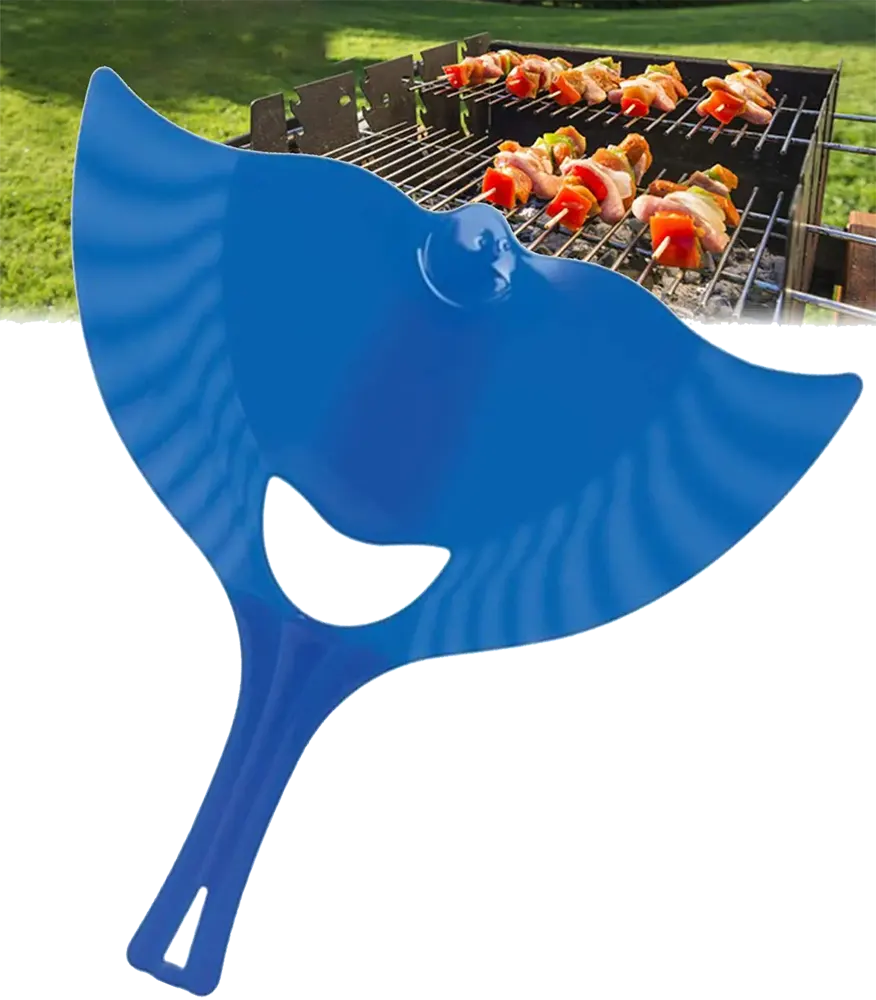 مروحة شواء يدوية تيتيز، متعددة الألوان، Tp-692