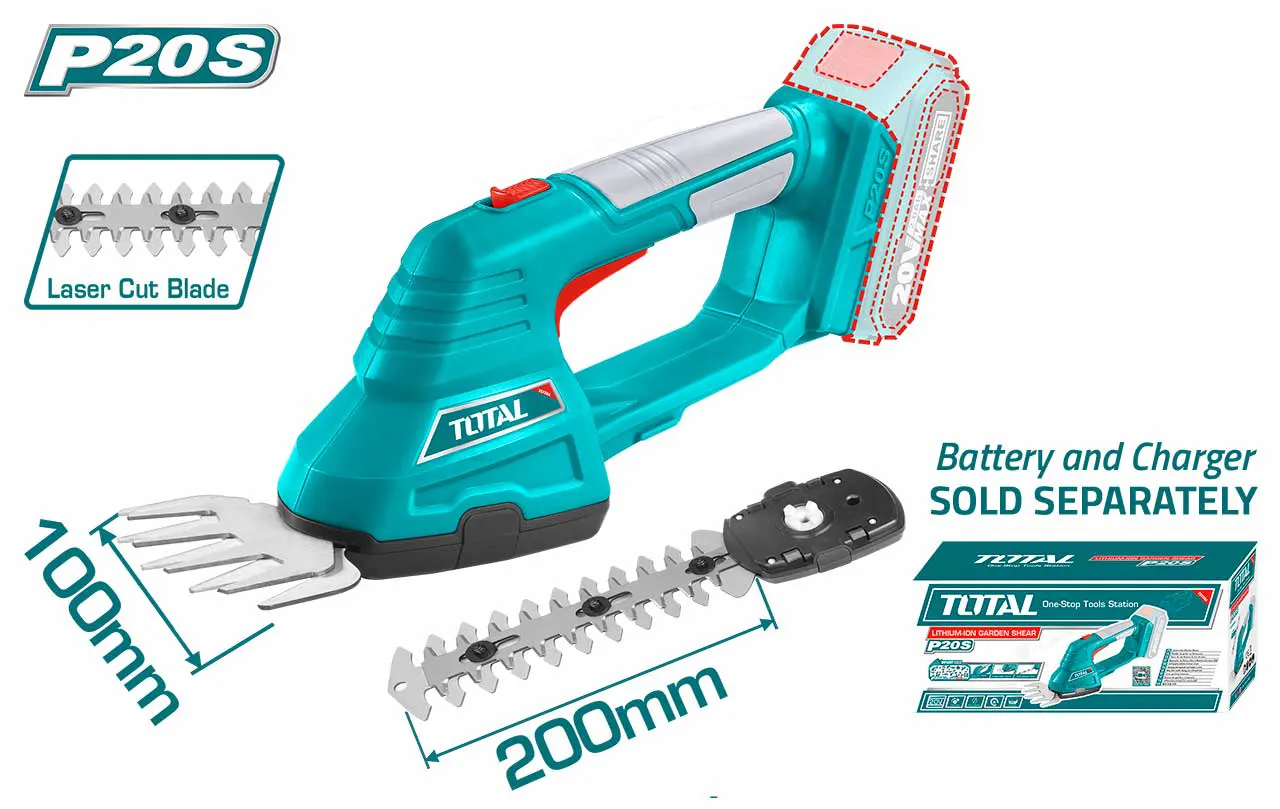 منشار اسوار توتال ،20 فولت ،بدون بطارية وشاحن،TSTLI2001