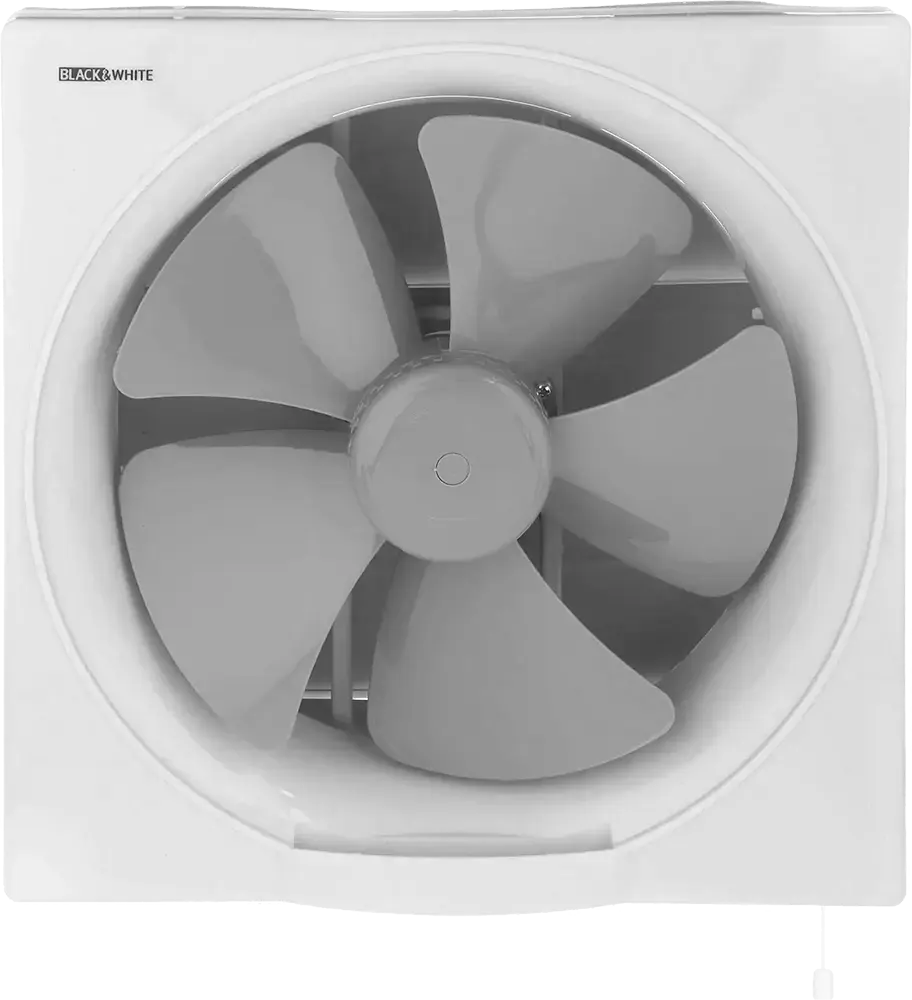 شفاط حائط مطبخ بلاك اند وايت، اطار 30*30 سم، قطر المروحة الداخلي 25 سم،اتجاهين، أبيض، EF-25N