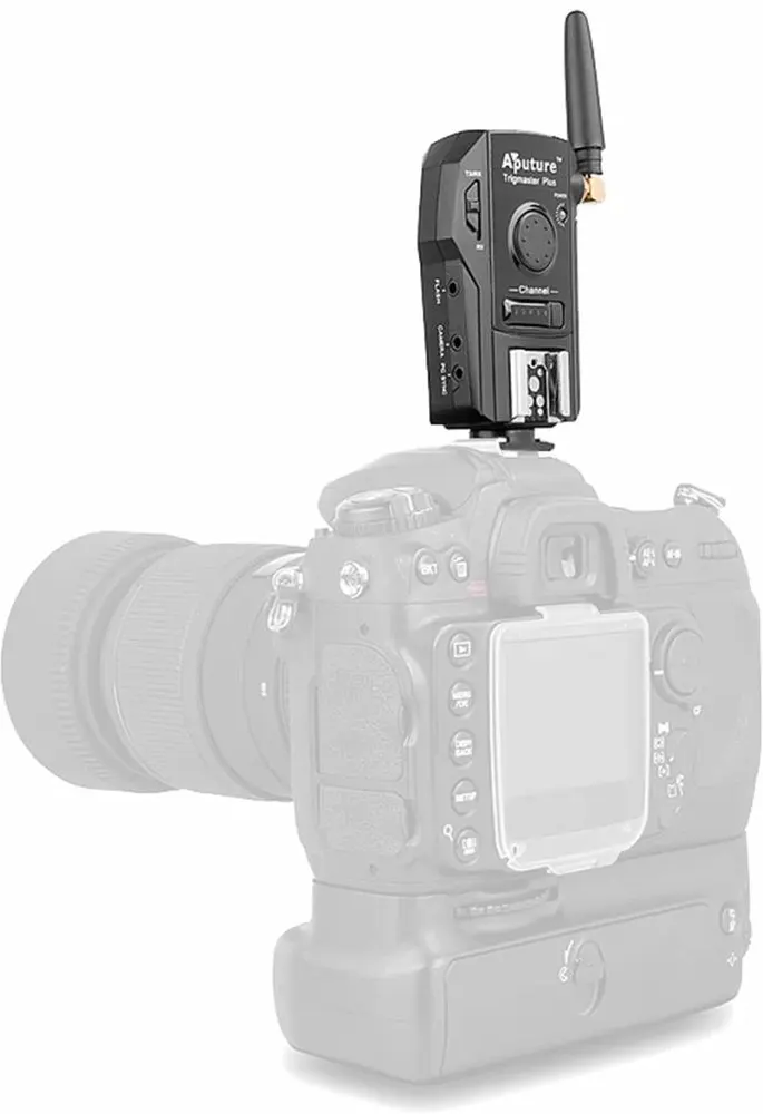 مشغل فلاش كاميرا لاسلكي أبوتشر، 2.4 جيجاهرتز، أسود