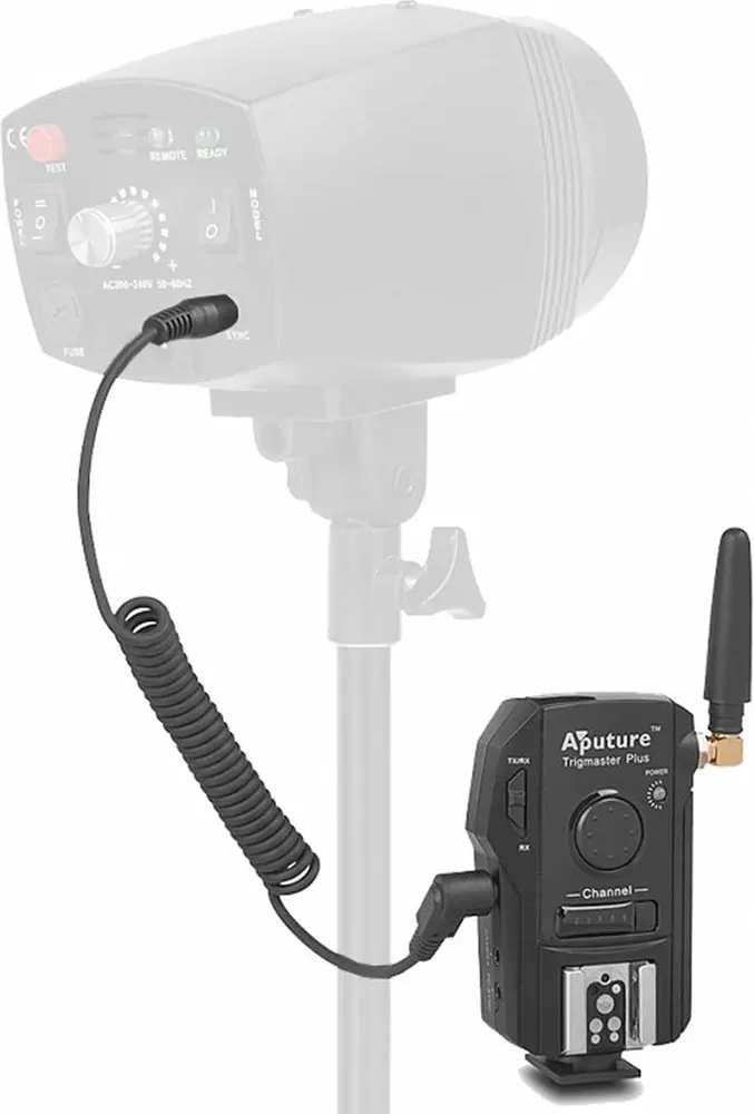 مشغل فلاش كاميرا لاسلكي أبوتشر، 2.4 جيجاهرتز، أسود