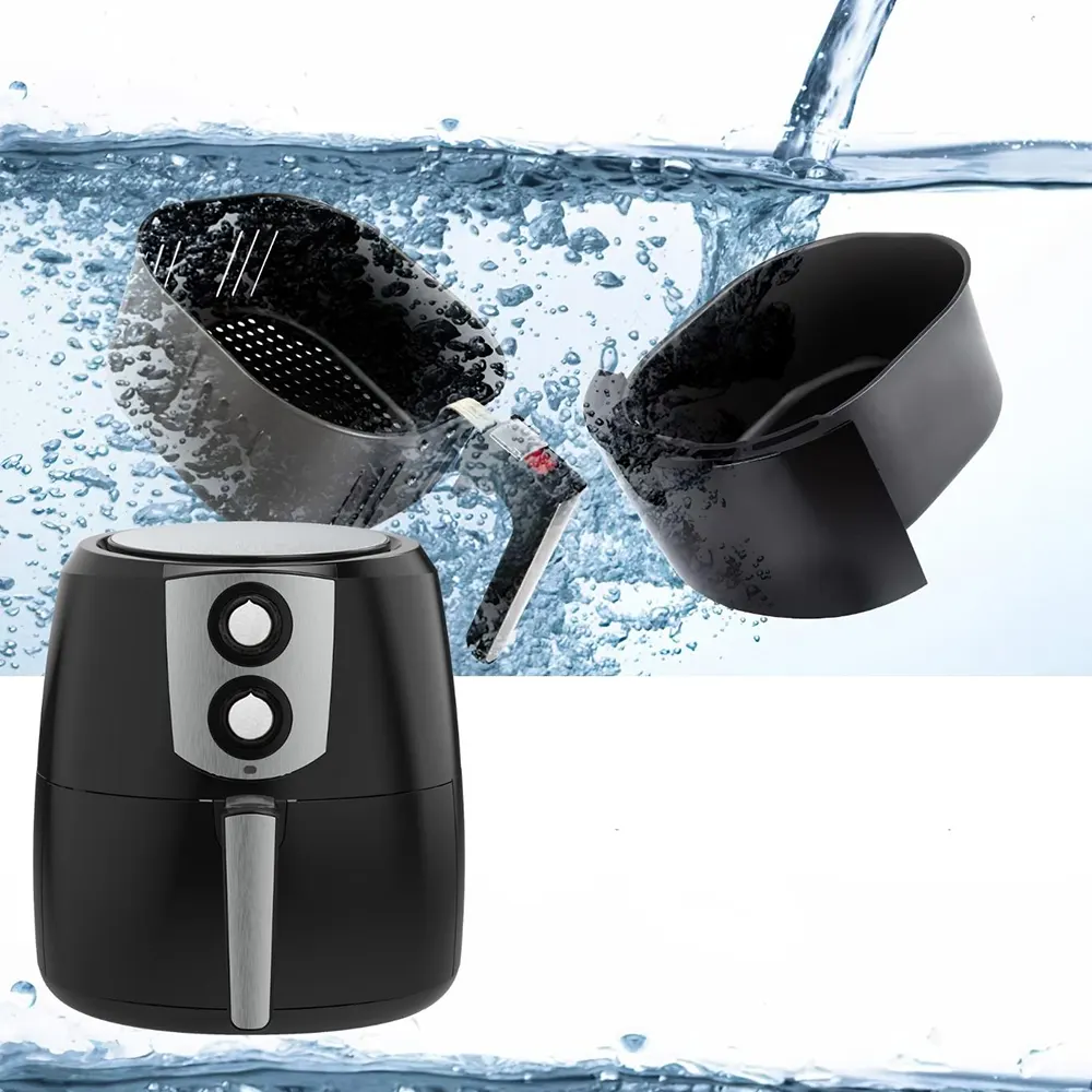 قلاية هوائية لوكسيل، 1800 وات، 8.5 لتر، أسود، SMAF-1800W