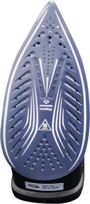 مكواة ملابس بخار سمايل ،2200 وات، قاعدة سيراميك، أسود، SML-101