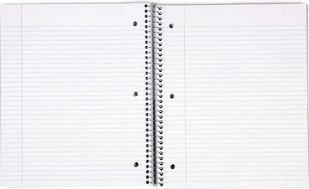 كشكول سلك منترا، 200 ورقة، مسطر، 9*11 سم، أسود