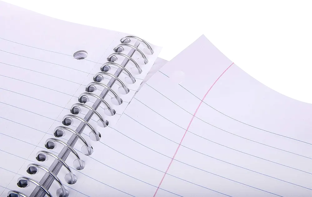 كشكول سلك منترا، 200 ورقة، مسطر، 9*11 سم، أحمر