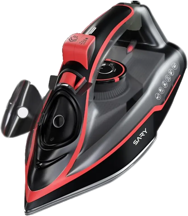 مكواة ملابس بخار ساري ،2300 وات، قاعدة سيراميك، أسود*أحمر، SR-SI210037-BR-EG