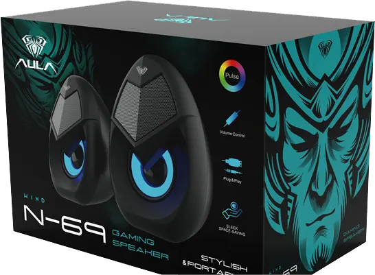 مكبر صوت سلكي اولا ، 10 وات،توصيل USB، أسود، N-69