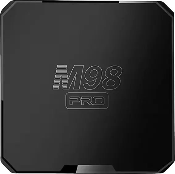 تي في بوكس ذكي جيجاماكس، ذاكرة 16 جيجا، 2 جيجا رام، اندرويد 10، واي فاي، 4 كيه، 5 جي، M98 PRO، اسود