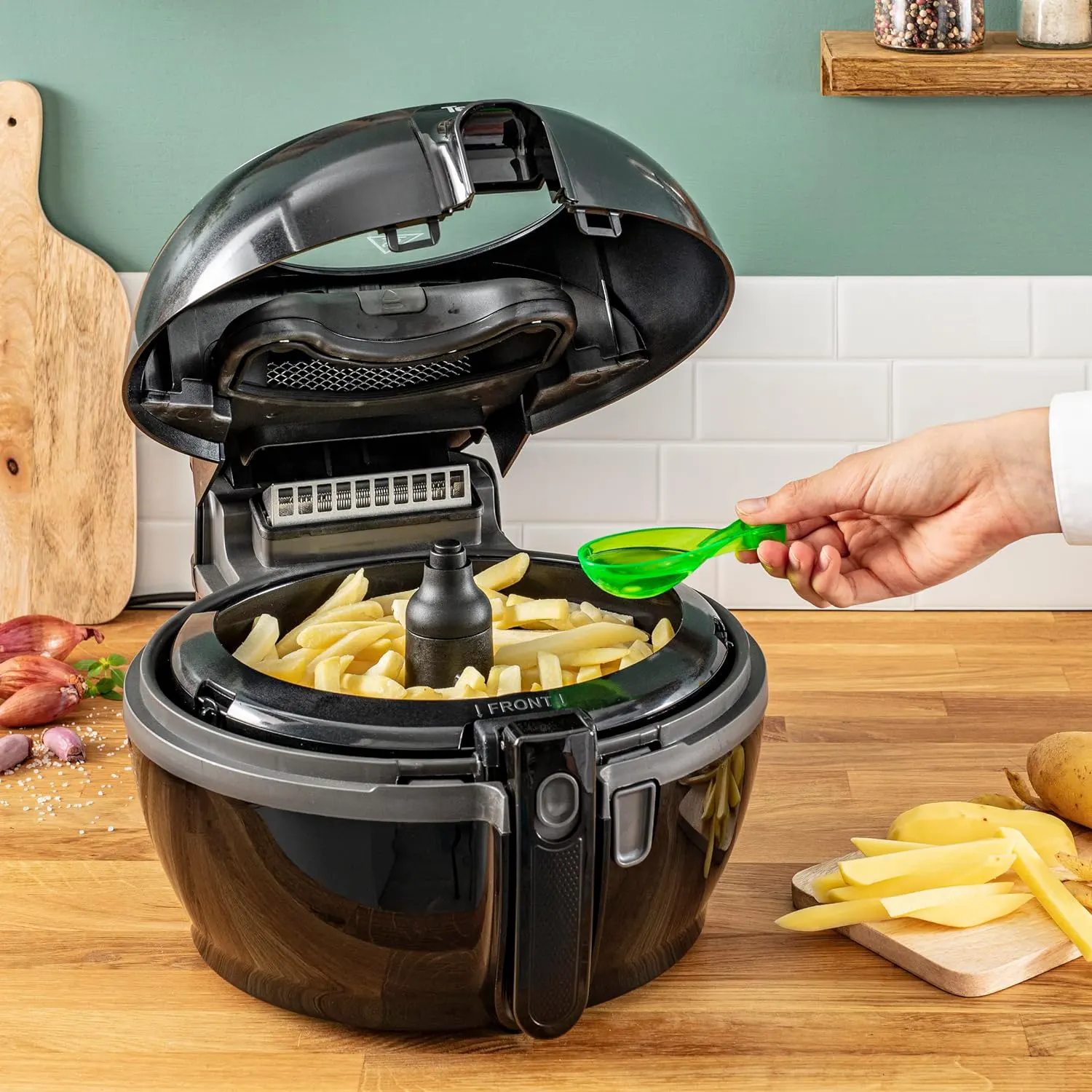 قلاية هوائية تيفال اكتيفراي، 1500 وات، 1 لتر، أسود، FZ727825