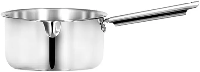 كسرولة ألومنيوم  بدون غطاء من الدهان ،مقاس 18 ،سيلفر