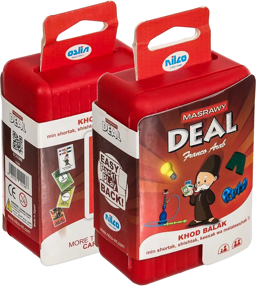 لعبة بطاقات نيلكو بلاستيك بوكس  دييل مصراوي