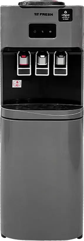 مبرد مياه فريش،3 حنفية ( بارد +ساخن +عادي) تحميل علوي، رمادي، FW.16VFD2