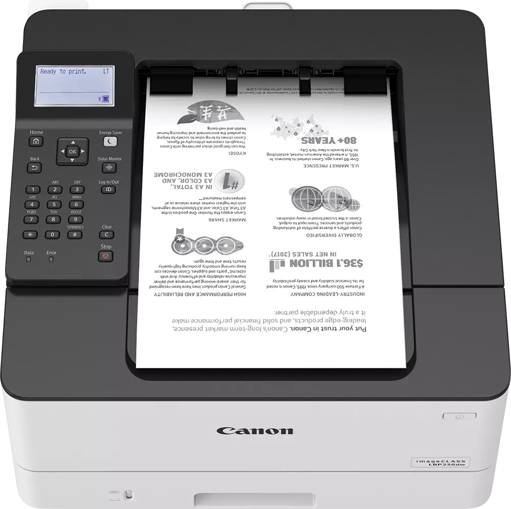 طابعة كانون آي سنسيس طابعة ليزر أحادية اللون ، أسود ،LBP236DW
