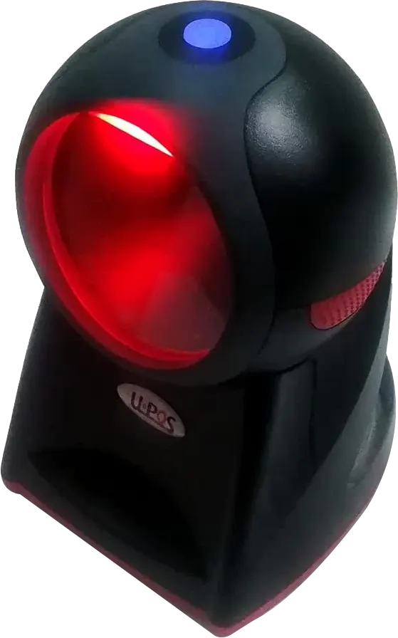 ، ماسح ضوئي مكتبي سلكي للباركود يو.بوس، 2 دي، أسود، UP-862