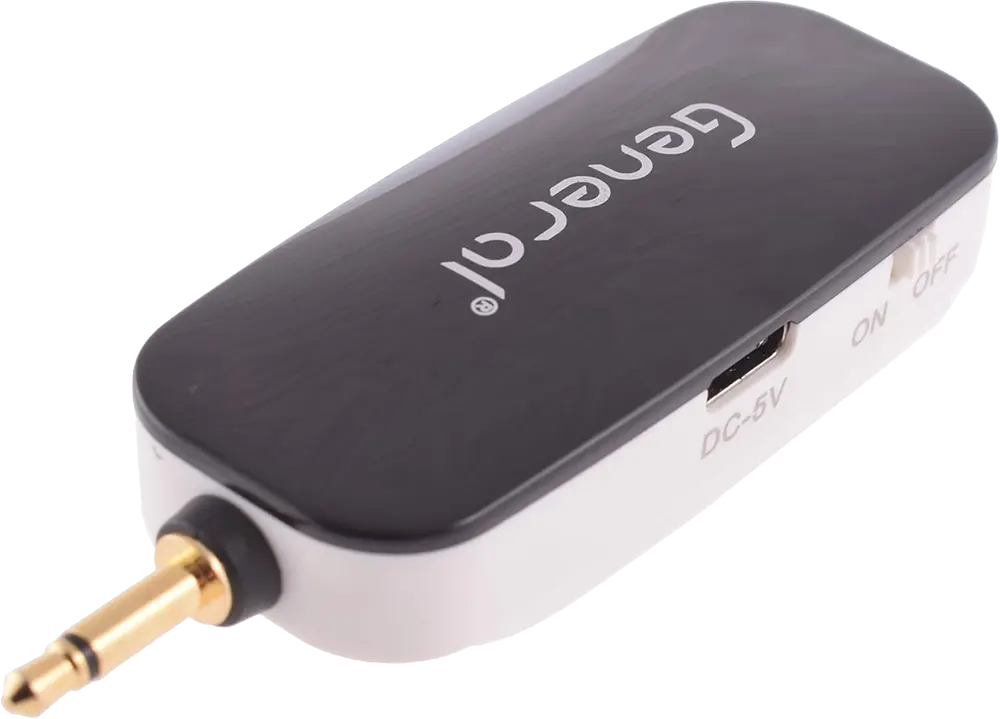 ميكروفون لاسلكي جنرال، 2.4 جيجا هرتز ، مع سماعة رأس، أسود، GH-W1