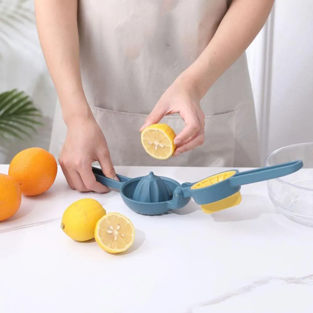 عصارة برتقال وليمون بلاستيك  - أزرق