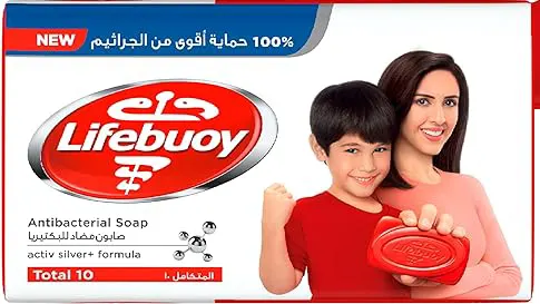 صابونة لايف بوي المتكامل، صابون مضاد للبكتريا ١٠٠% حماية اقوي من الجراثيم، 115جم.