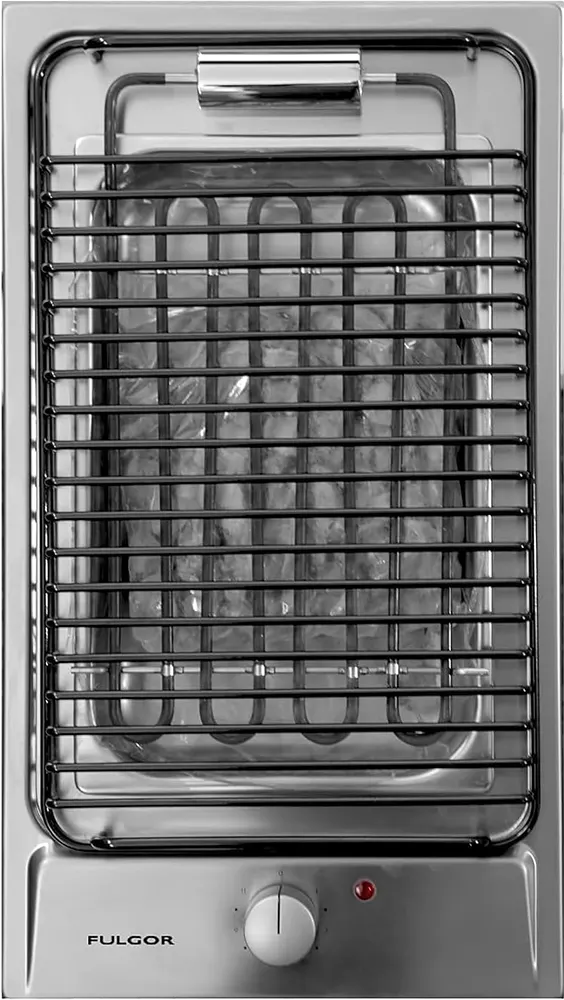 شواية فحم كهربائية بلت ان فولجور، 30 سم، ستانلس ستيل، فضي، DBBQE32