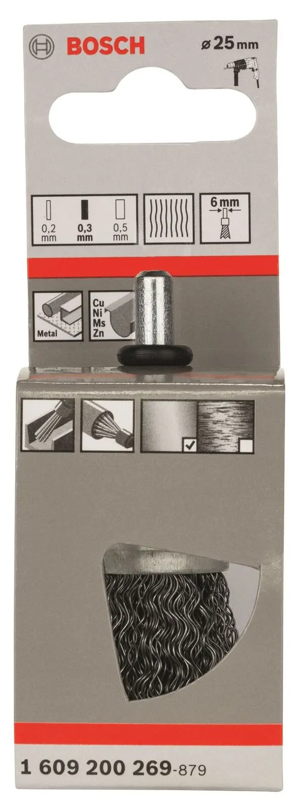 فرشاة سلك صاروخ بووش، 25 ملم، 200 269