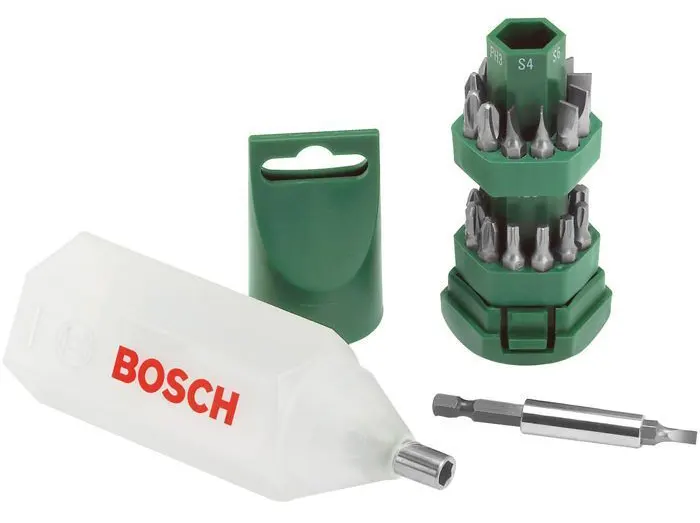 Bosch screwdriver bit set, 25 pieces