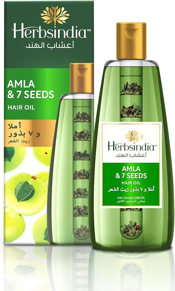 زيت شعر اعشاب الهند بتغذية أملا وال 7 بذور، 280 مل