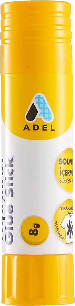 صباع صمغ عادل 8 جم ، أصفر