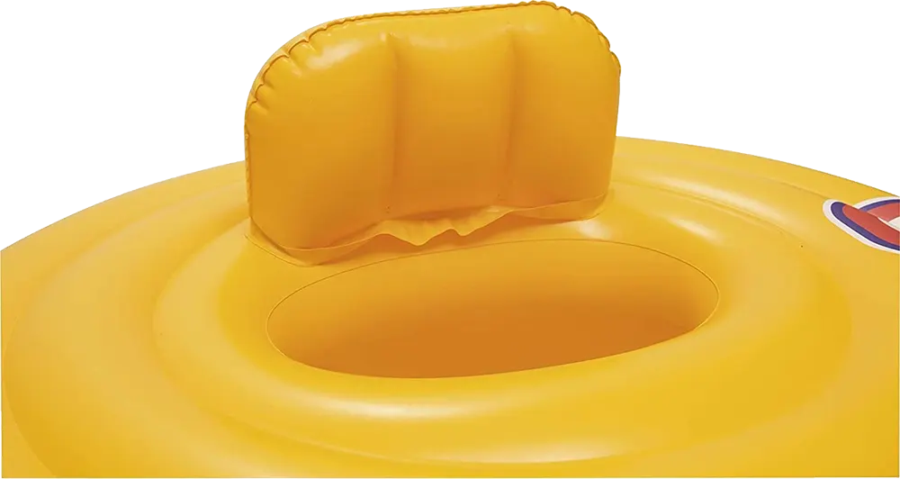 عوامة سباحة بيست واي قابلة للنفخ بمسند، أصفر، 32096