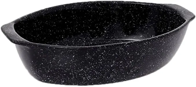 طاجن  بيضاوى من سيروتيل ،3.80 لتر،أسود